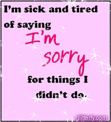 Apology Comment Graphic