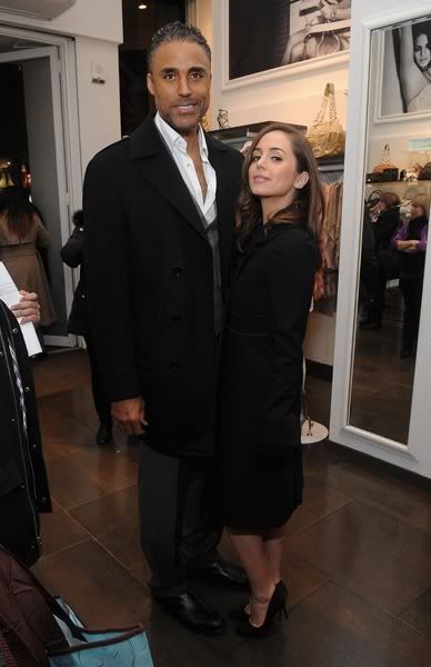 Rick Fox and Eliza Dushku attended an event in NYC yesterday.