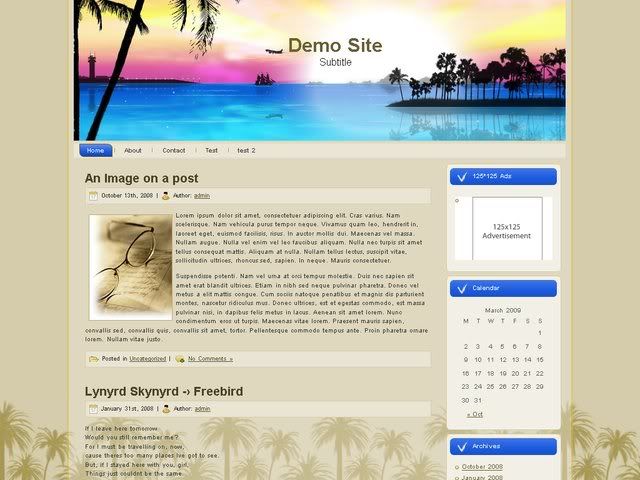 Tropical Website Design