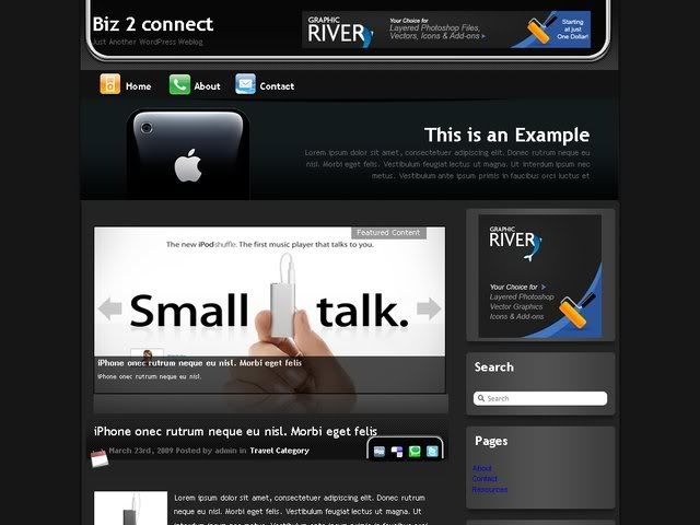 Iphone Wordpress Theme