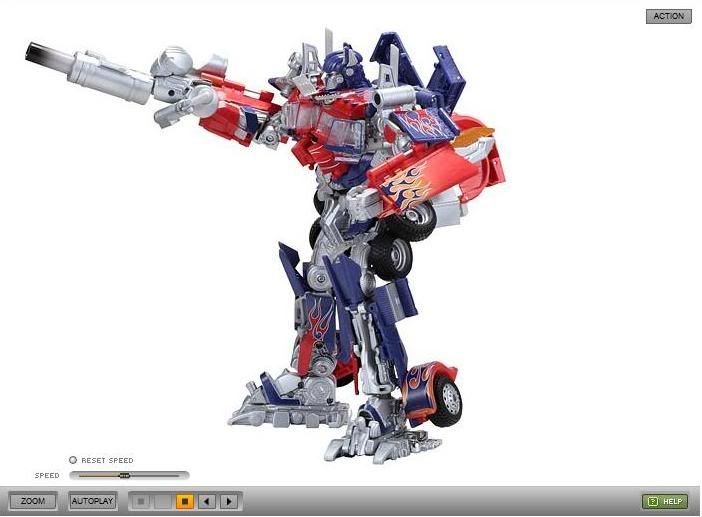 Virtual View Of Takara RA 24 ROTF Buster Optime Prime