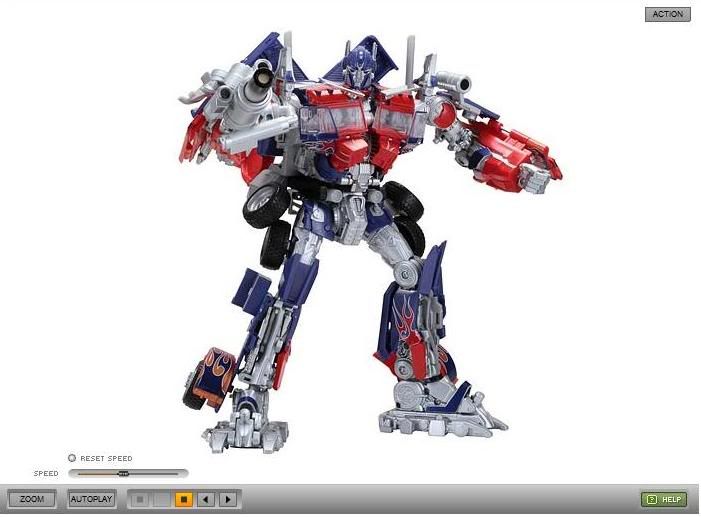 Virtual View Of Takara RA 24 ROTF Buster Optime Prime