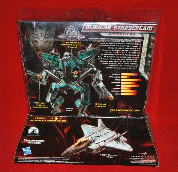 Transformers News: Nebular Starscream's Combat Biography Re: Back Packaging and Exclusivity of Nebular Starscream revealed