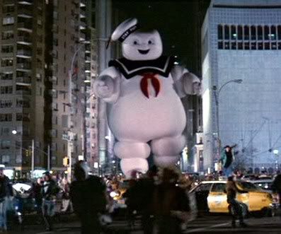 Mine is the Stay Puft Marshmallow man from Ghostbusters.