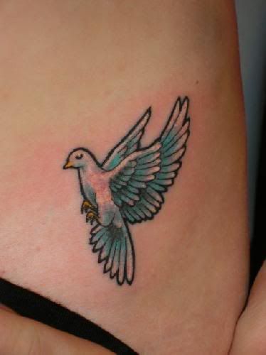 Dove tattoos are popular among peace lovers. The dove is the universal