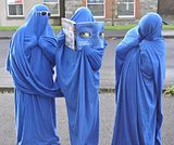 Three blue monsters spotted reading in Waterside Area of Derry