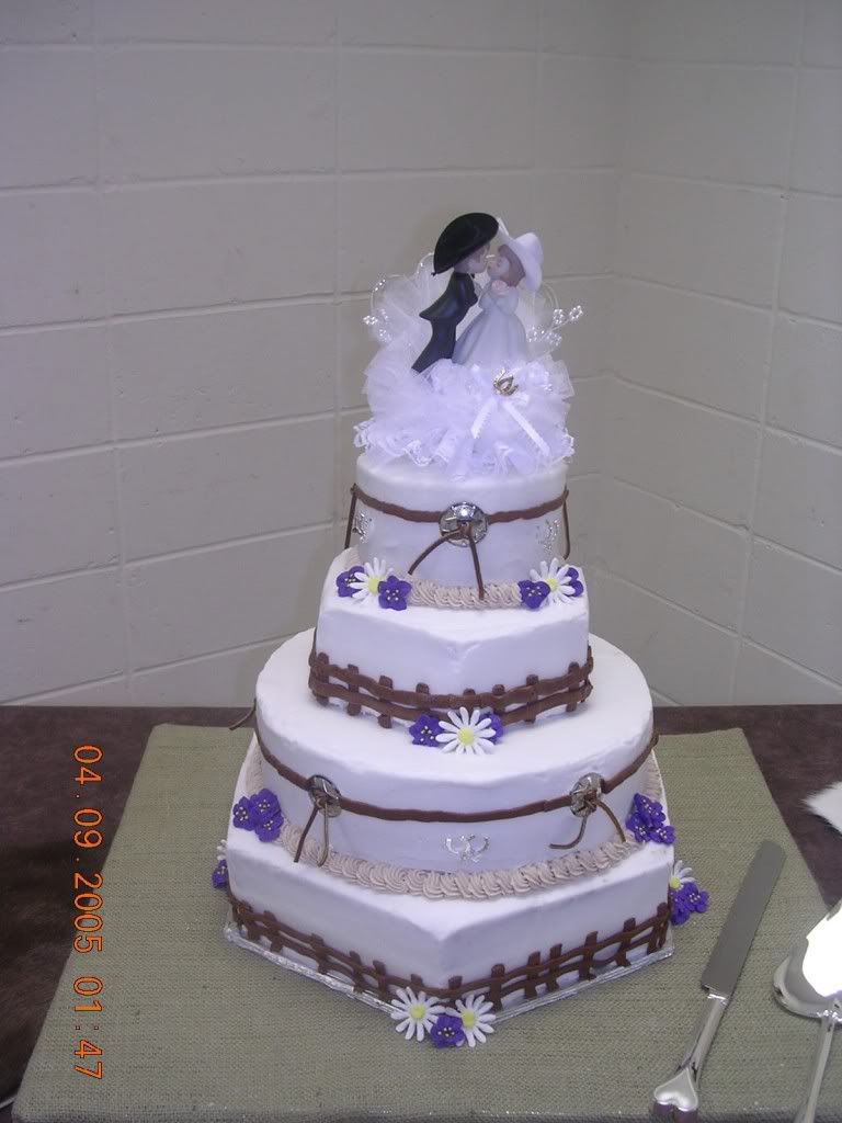 Country Western wedding cakes