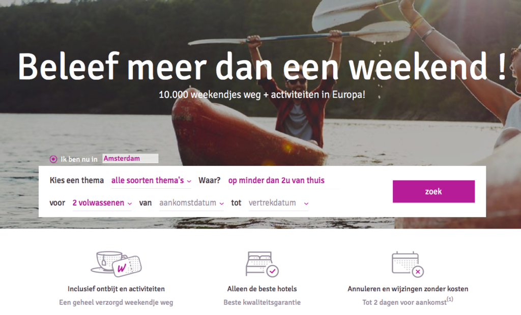 weekendesk.nl beleef meer dan een weekend