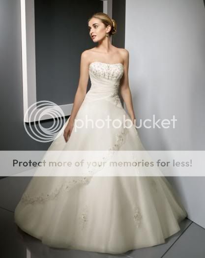 Weiß/Ivory Hochzeitskleid Brautkleid Abendkleid/Ballkleid Gr ♥32 34