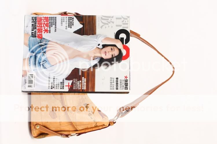 Women Vintage Map PU Leather Shoulder Bag Handbag C170  