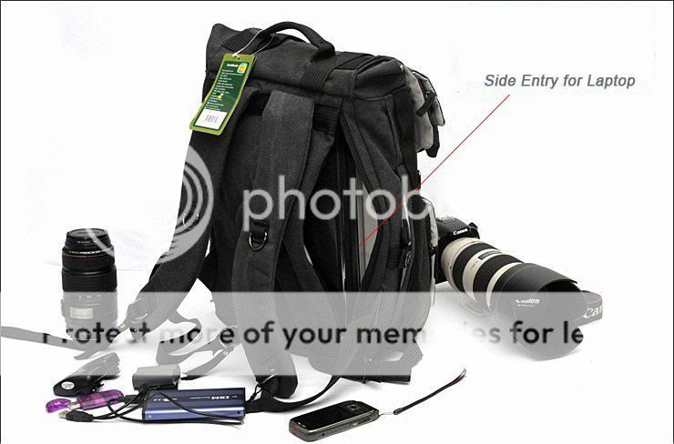 SLR DSLR Camera Laptop Backpack Traveling Bag Canon EOS Nikon Sony 