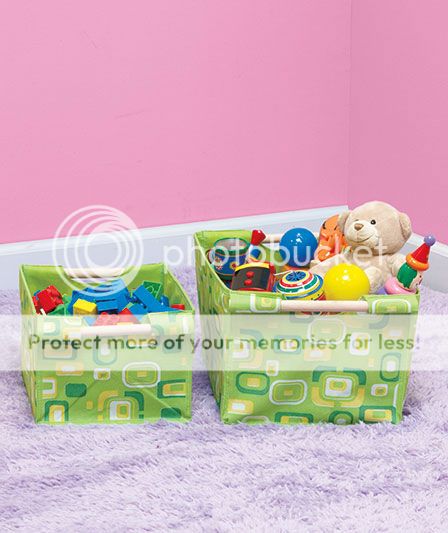Damask Fabric Polka Dot Storage Bin Toy Box Organizer Bed Bath Clothes Closet