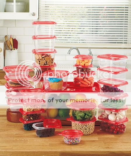 58 Clear Kitchen Storage Plastic Food Container w Lid Nesting Microwave Leftover